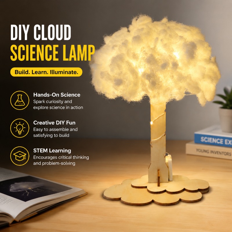 DIY Cloud Lamp Science Experim - Science Project Toys Making ulasan dan harga