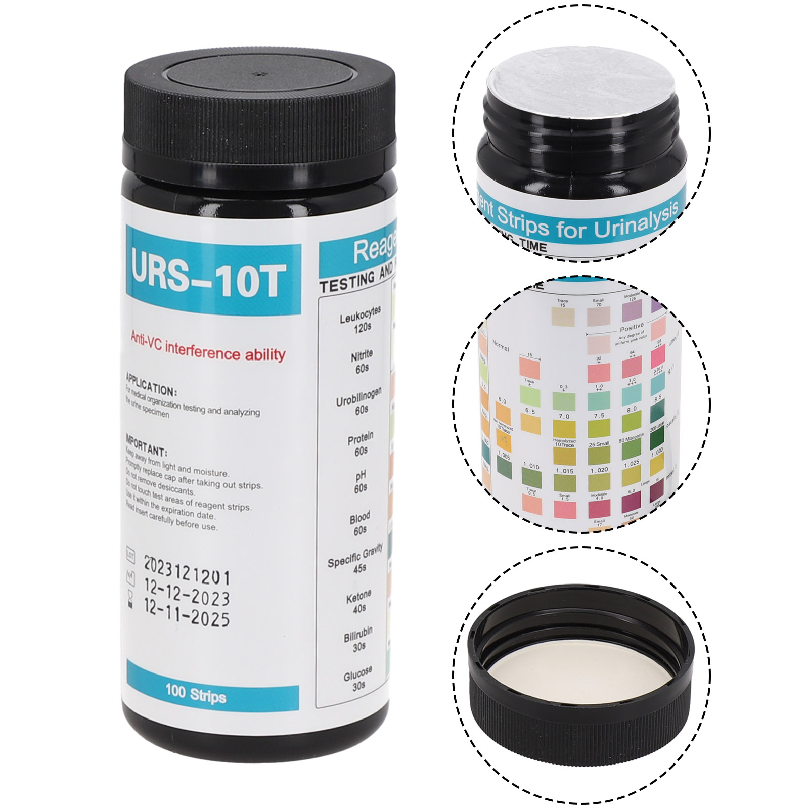100 Strips URS-10T Reagent Uri - Ph Strip Test ulasan dan harga