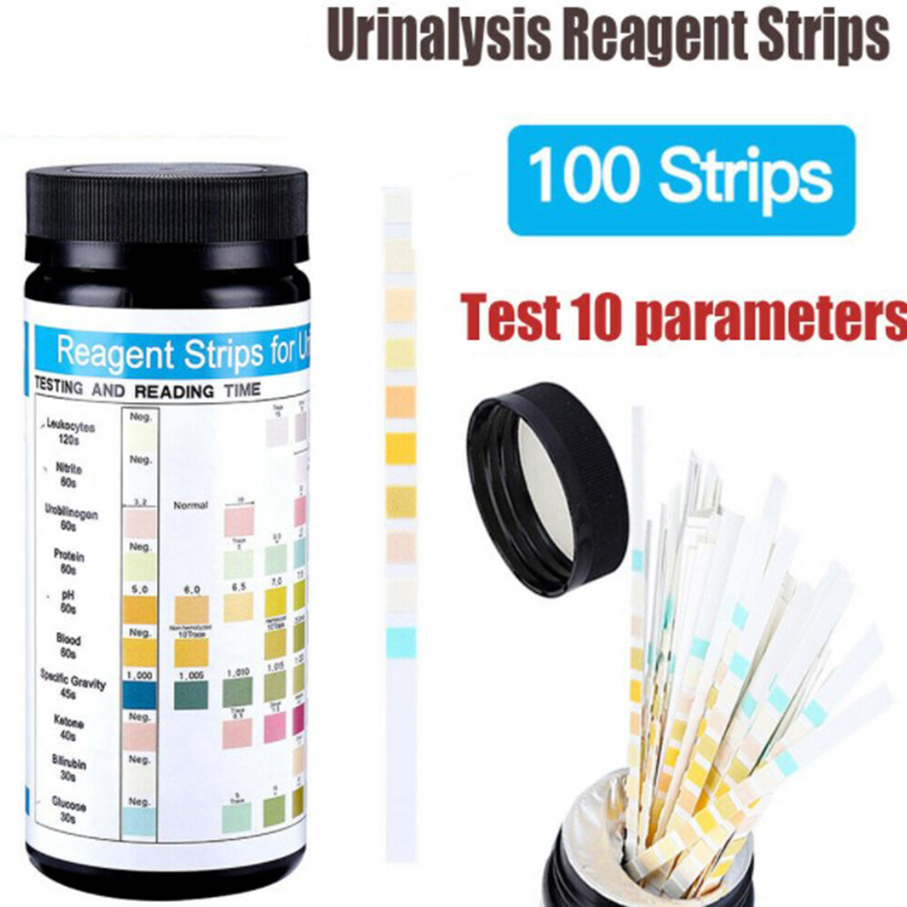 100 Strips URS-10T Reagent Uri - Ph Strip Test ulasan dan harga