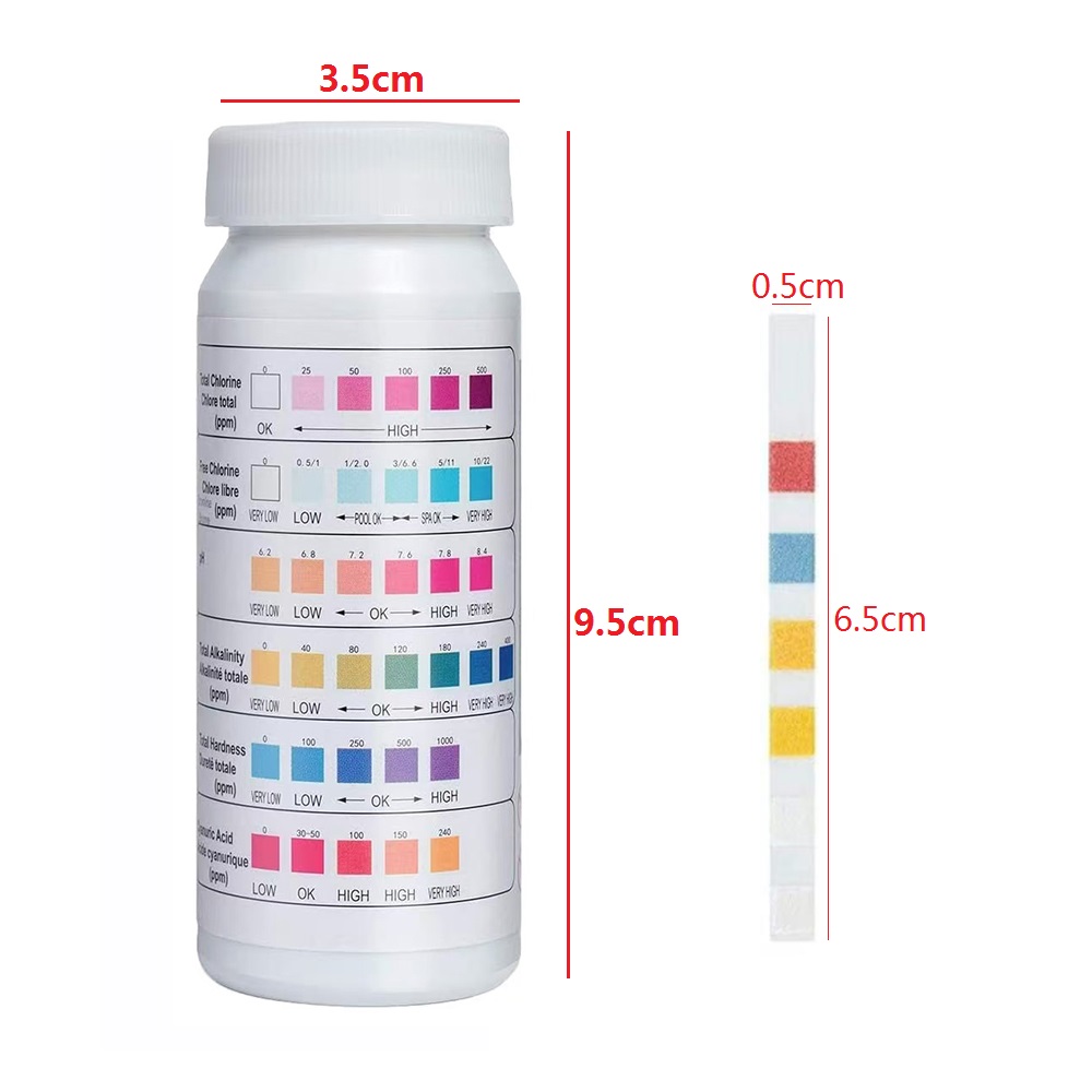 50pcs/Bottle Multipurpose 6 in - Ph Strip Test ulasan dan harga