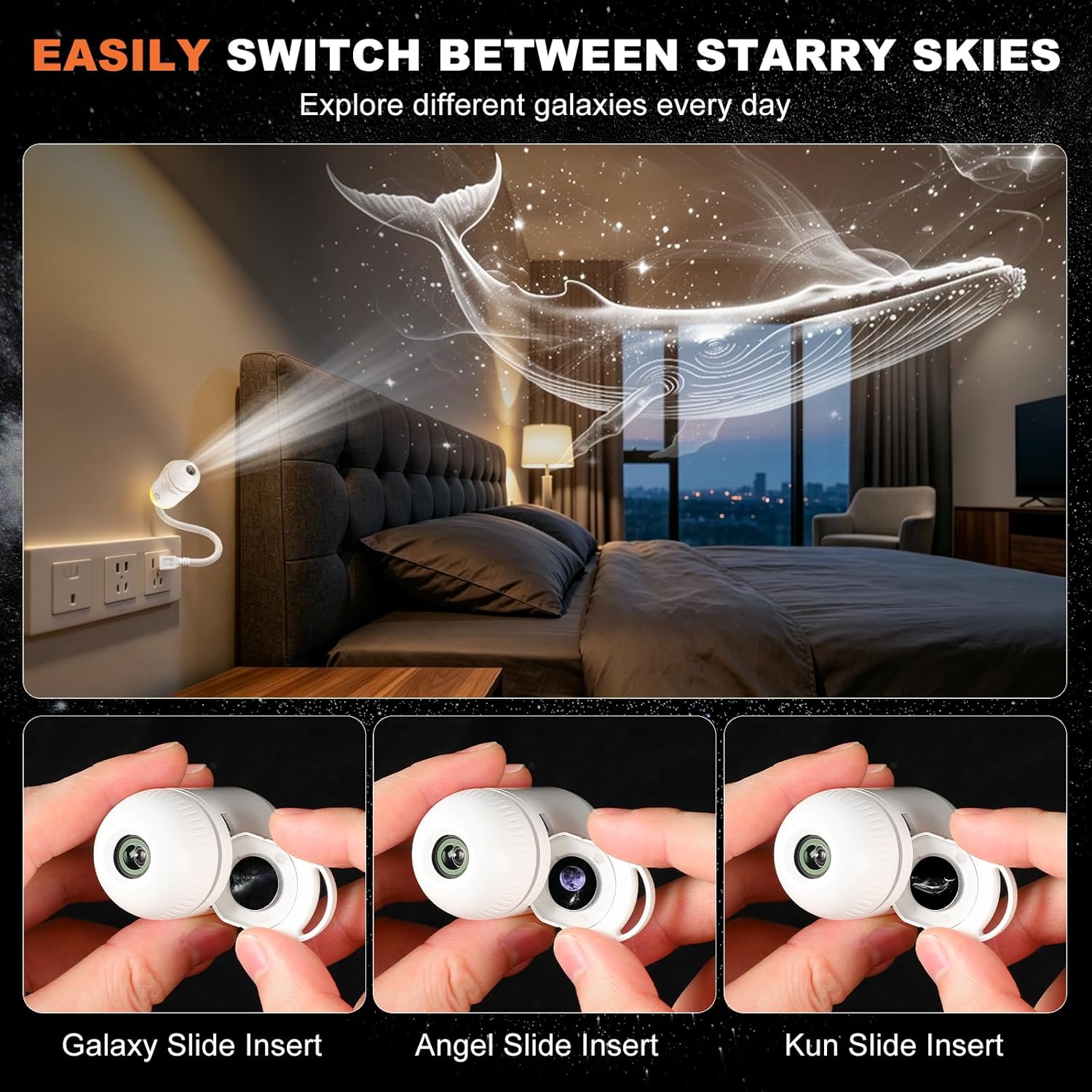 Galaxy Projector Night Light,  - Planetarium Projector Home ulasan dan harga