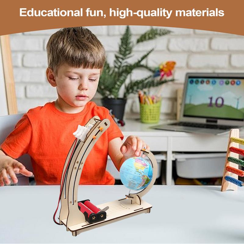 Wooden Satellite Model Making  - Science Project Toys Making ulasan dan harga