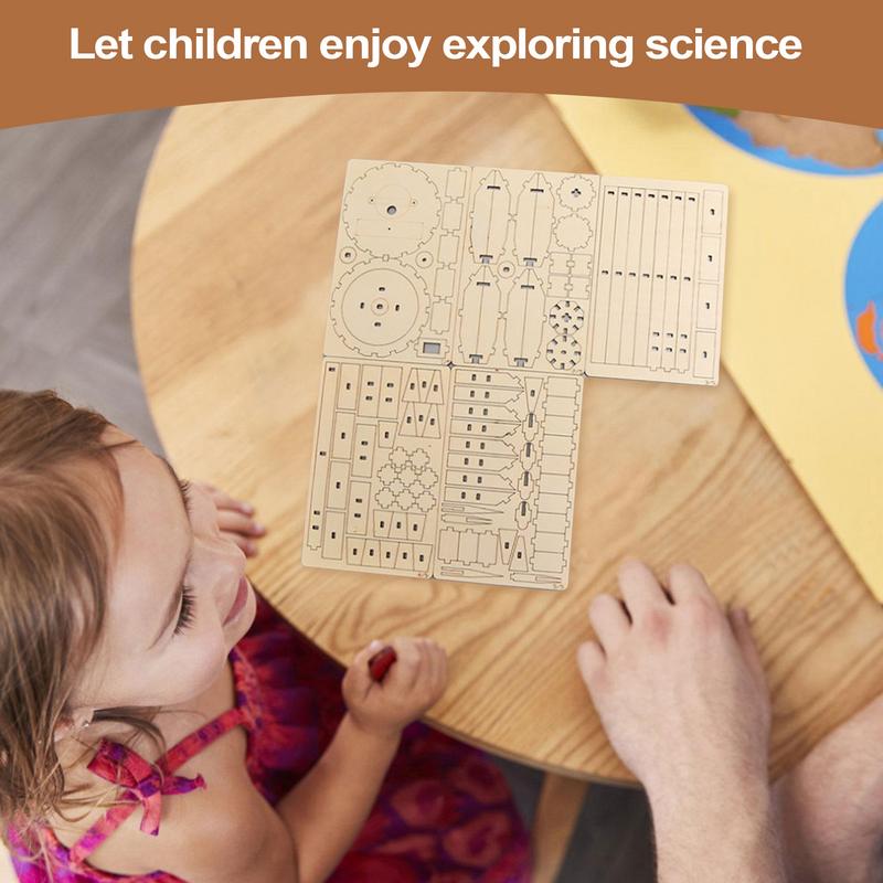 Wooden Satellite Model Making  - Science Project Toys Making ulasan dan harga
